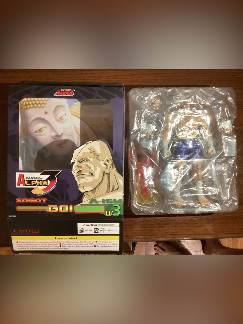 Street Fighter Alpha 3 Sagat Action Figure Sagat Storm Arena